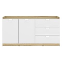 Molly Low Cabinet - C140cm - Lindberg Oak/White
