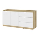 Molly Low Cabinet - C140cm - Lindberg Oak/White