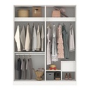 Moneta Wardrobe 160cm - White