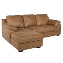 Muto Sofa Left Corner-Brown/Leather