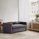 Elle Sofa Bed-Grey Velvet