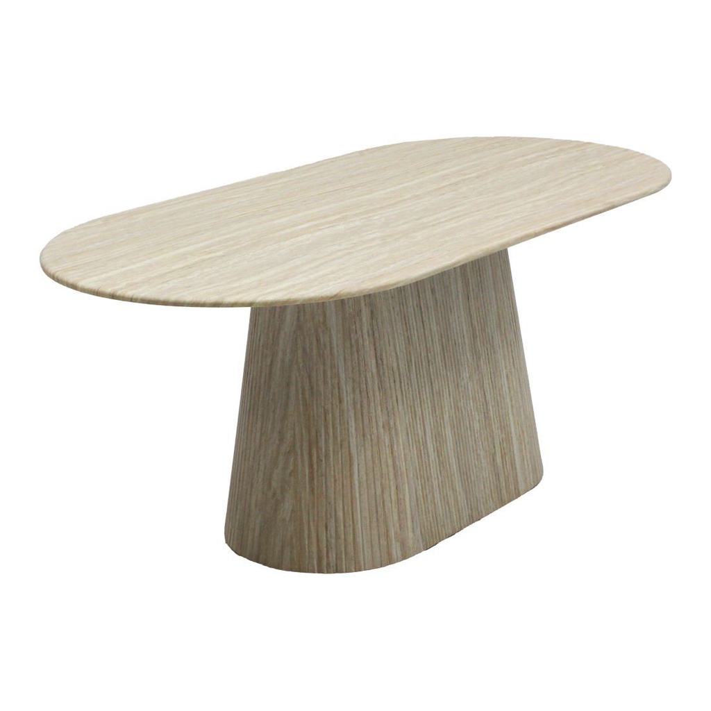 Hadayly Dining Table-180-Stone/Wood