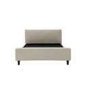 Giffer Bed 5ft-Cream Fabric