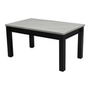 Molina Dining Table A-150 - White Stone/Wenge