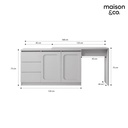 Solla Dressing Table DT168-Magic Grey