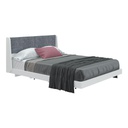 Keith Bed 5ft-Square Matt/Grey Fabric