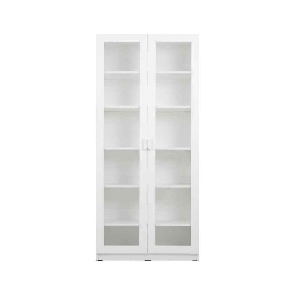 KC-Play /Jobio Tall Cabinet CT80-DE02/White/Clear Glass