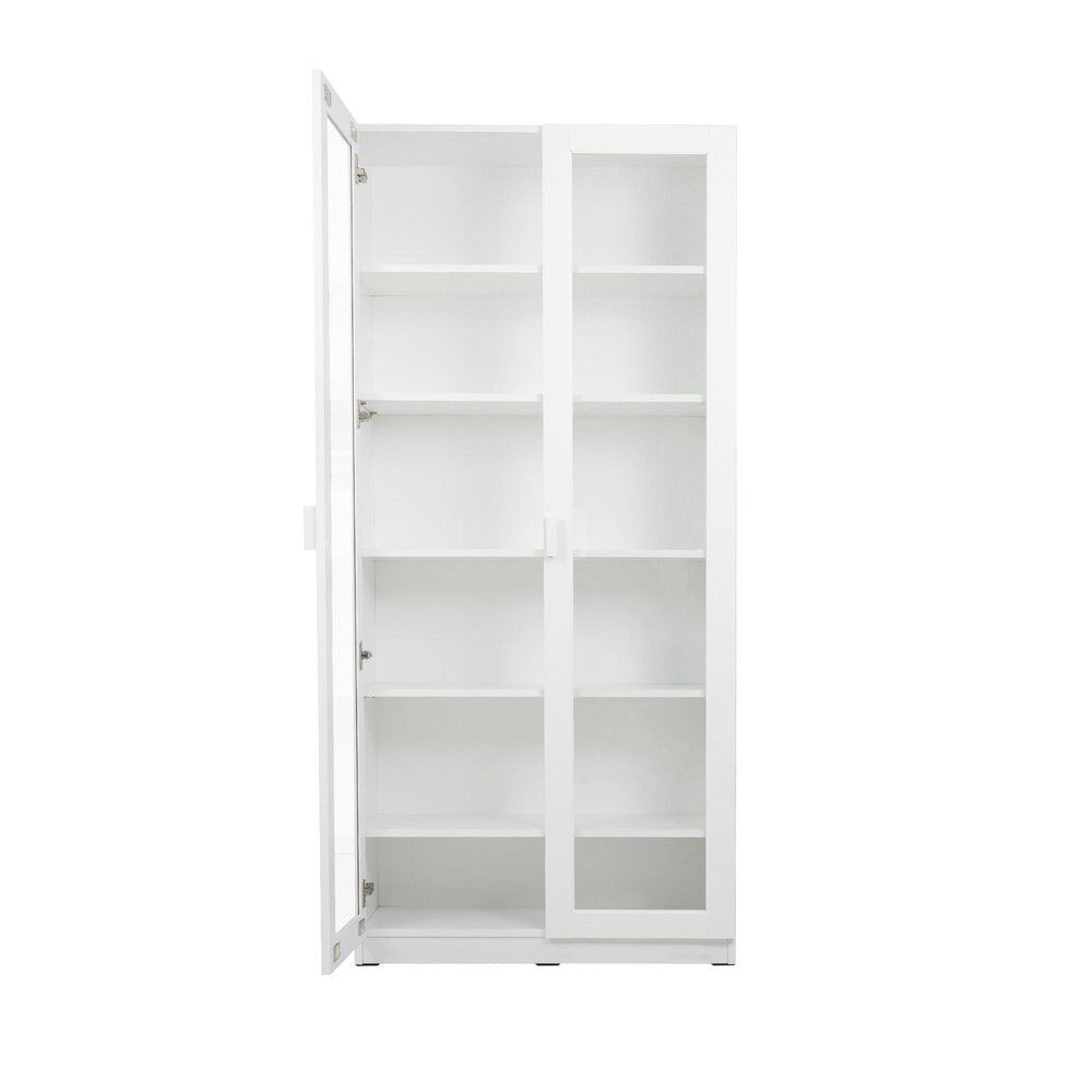 KC-Play /Jobio Tall Cabinet CT80-DE02/White/Clear Glass