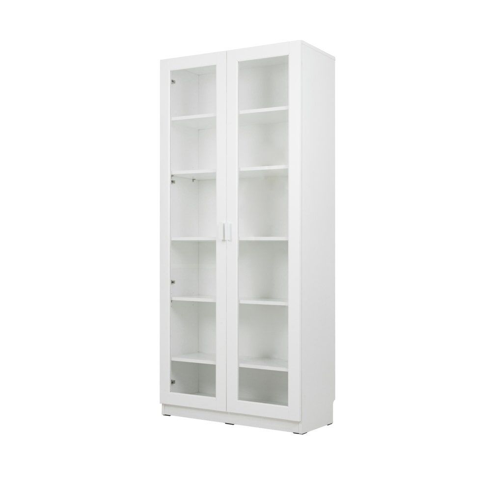 KC-Play /Jobio Tall Cabinet CT80-DE02/White/Clear Glass