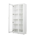 KC-Play /Jobio Tall Cabinet CT80-DE02/White/Clear Glass