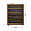 Tomo Shoe Cabinet SH80/DE02/Cashew Oak