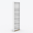 KC-Play/Dune Corner Tall Cabinet 63/White/Lindberg Oak