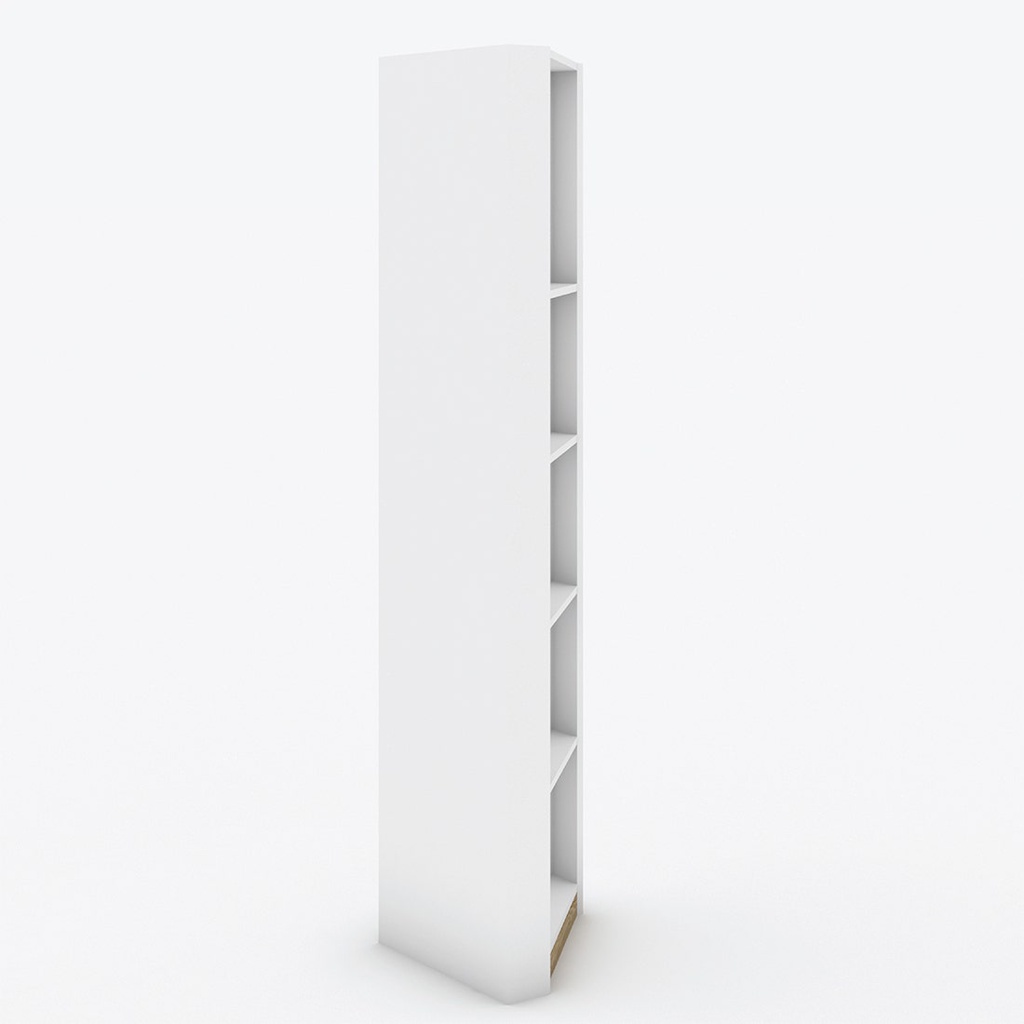 KC-Play/Dune Corner Tall Cabinet 63/White/Lindberg Oak