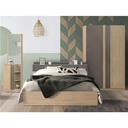 Touchi Bed 5ft- Solid/Shadow LN