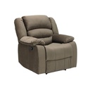 Zac Recliner 1 Seater - Light Brown