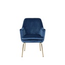 A-Chisa Arm Chair - Blue Velvet