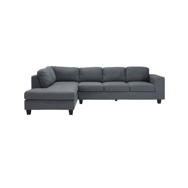 Lola Sofa - Left Corner - Grey Fabric