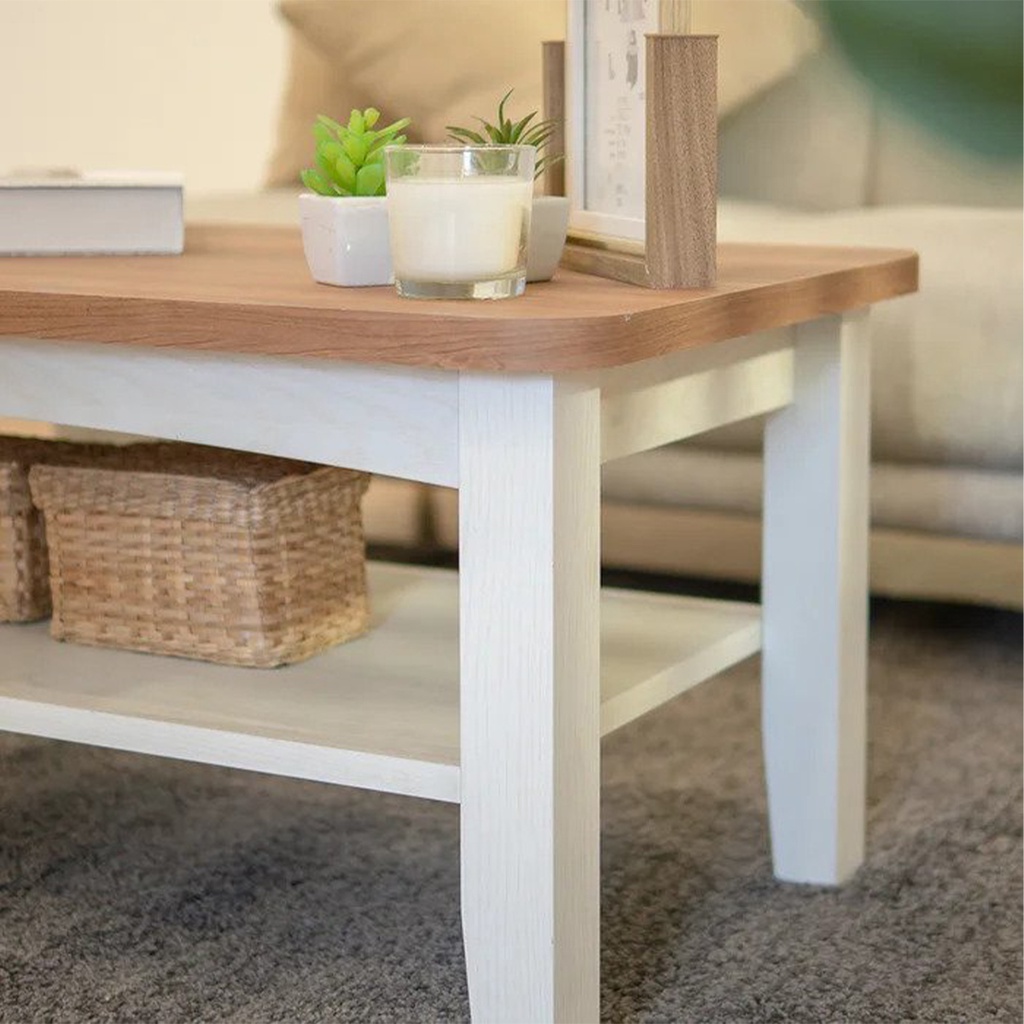 Ganso Coffee Table -White/Claretchery