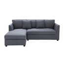 Riki Sofa-Left Corner-Grey Fabric