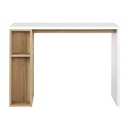 Floxi PW Working Desk 100cm - White/Lindberg Oak