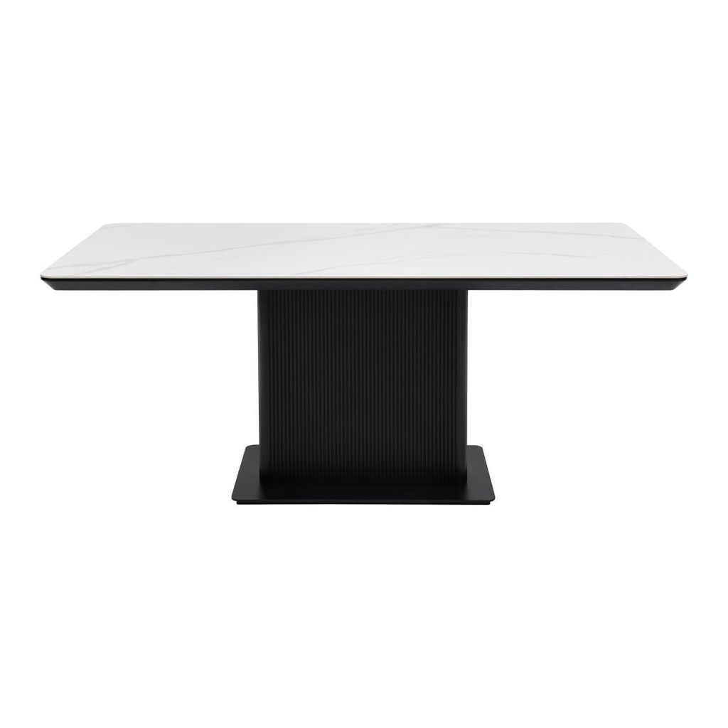 Canbelia Dining Table A180/Black/White Stone Ceramic