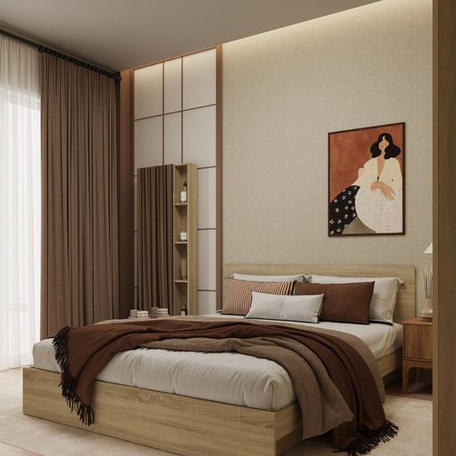 [19242525] Hannie Bed 5ft-Solid Oak