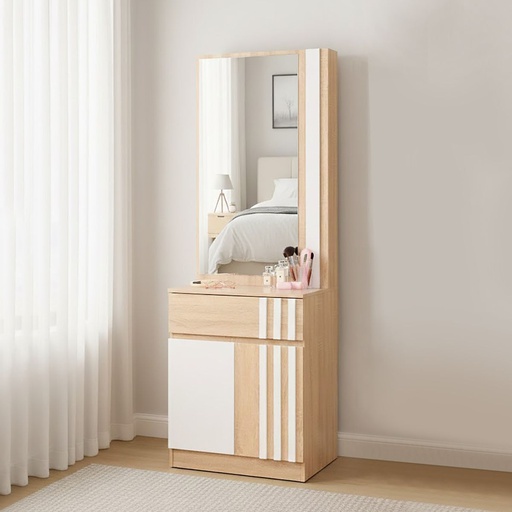 [19250436] GO/Hoshino Dressing Table DT60/Solid Oak/White