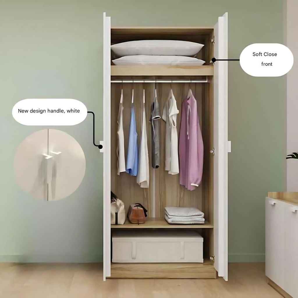 Molly Wardrobe - WFT-SC160 - Lindberg Oak/White