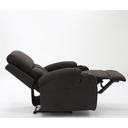 Darleen Sofa Recliner - Brown Fabric/1RE