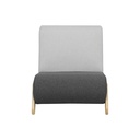 KC-Play Stu Armchair - Light Gray/Dark Gray