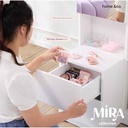 Mira Dressing Table DT60-Stand/Snow White