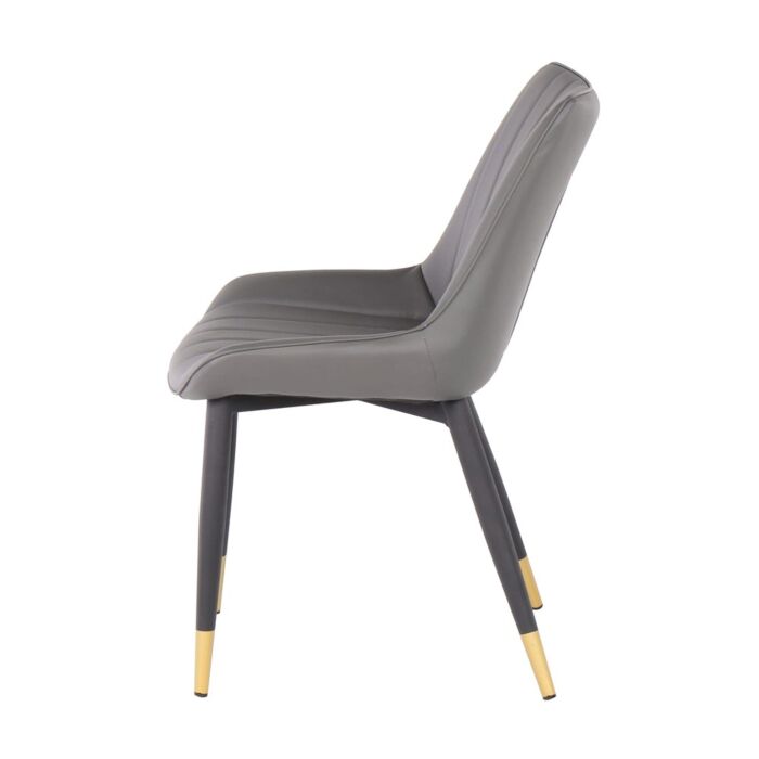 Ladela Dining Chair - Gold/Black/SL Grey