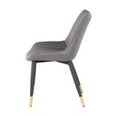 Ladela Dining Chair - Gold/Black/SL Grey