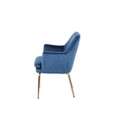 A-Chisa Arm Chair - Blue Velvet