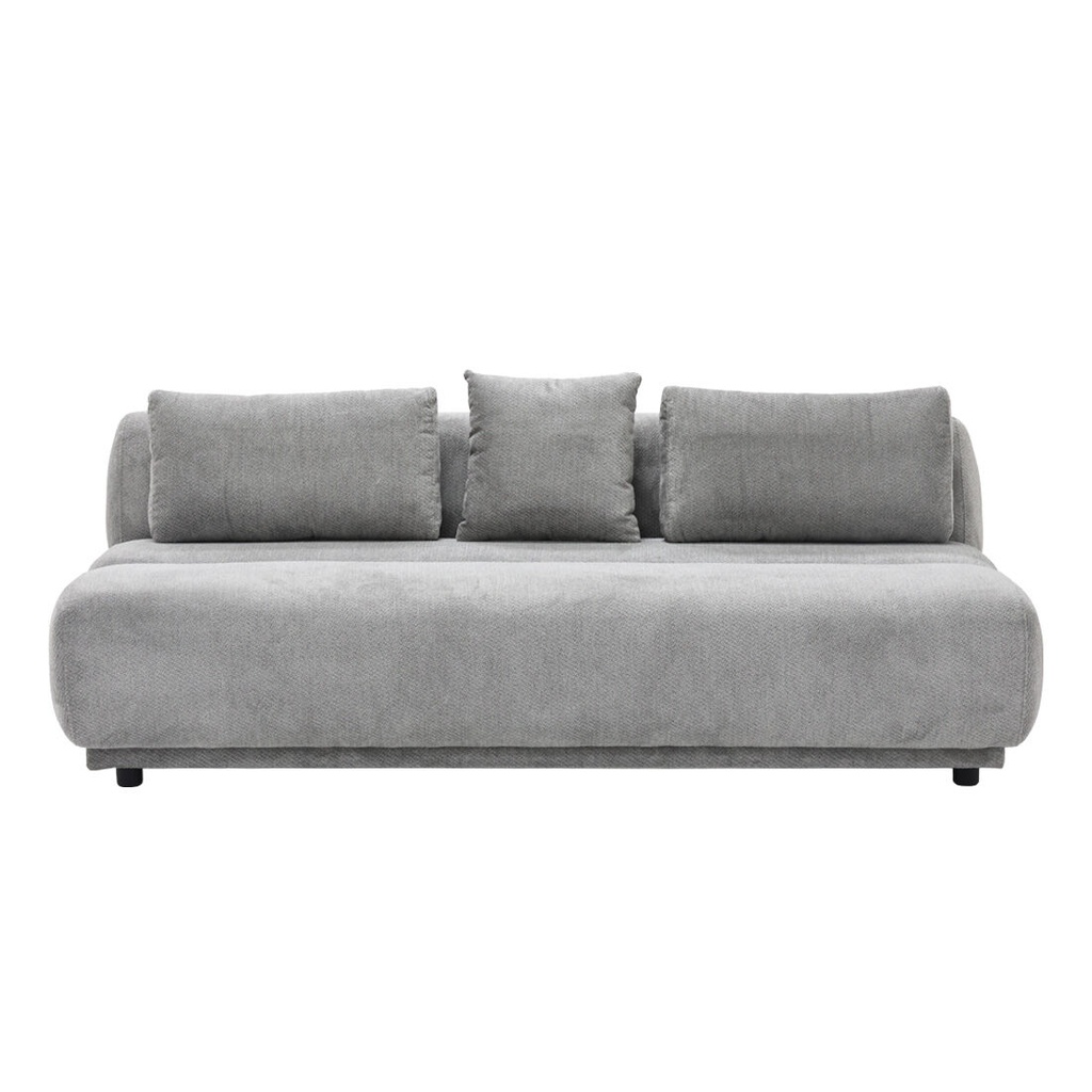 Chauncy Sofa Bed 3S-Gray/Black Leg
