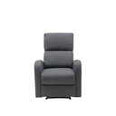 Zixar Recliner 1 Seater - Grey Fabric - 1RE