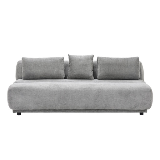 [19243063] Chauncy Sofa Bed 3S-Gray/Black Leg