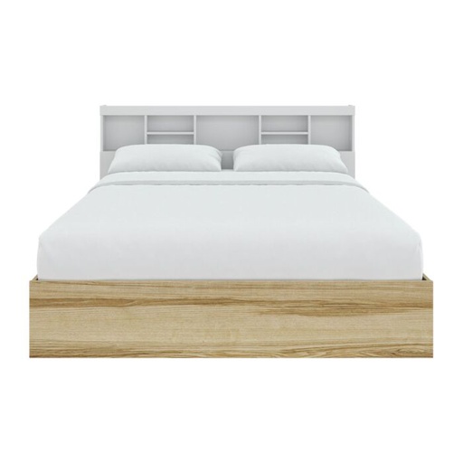 [19242248] Molly Queen Bed - BW5/H - Lindberg Oak/White